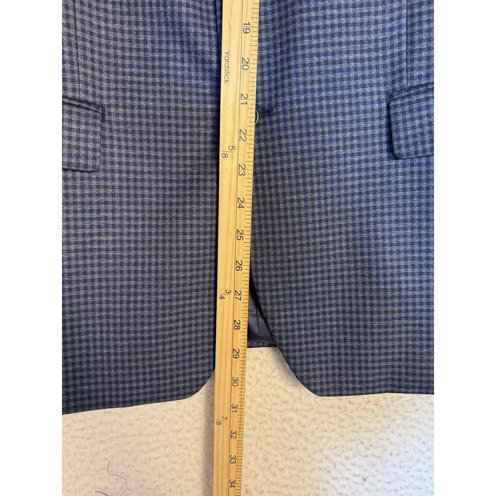 Lauren Ralph Lauren Sport Blazer Mens 42‎ Blue Herringbone Tweed Business Work